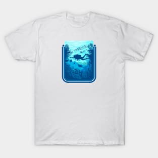 Social Distancing: Scuba Diving T-Shirt